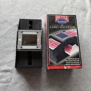 Bicycle Automatic Card 1 or 2 Deck Shuffler Battery Operated